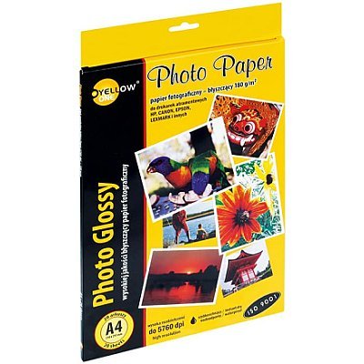 YELLOW ONE Papier foto A4 błyszczący 180g 20 arkuszy