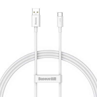 BASEUS Superior Series Kabel USB A - USB C 65W 1m biały