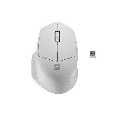 NATEC Siskin 2 Mysz bezprzewodowa 1600DPI biała