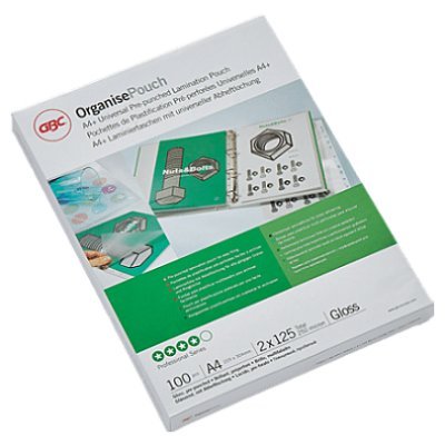 GBC Organise Folie do laminacji z perforacją A4 125 mic. 100 sztuk