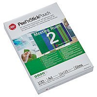GBC Peel'nStick™ Samoprzylepna folia do laminacji A4 połysk 125 mic. 100szt.