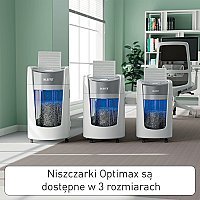 LEITZ Niszczarka IQ OptiMax P5 10 kartek 35l kosz + PROMOCJA Manual + CASHBACK