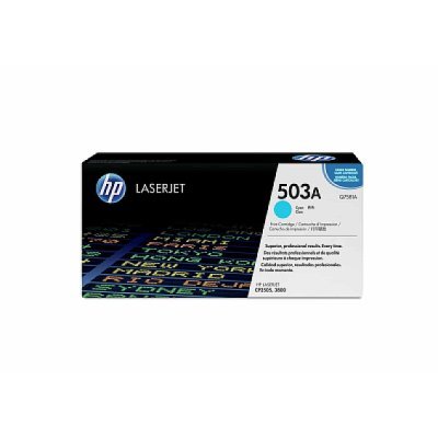 HP Toner 503A niebieski Cyan Q7581A