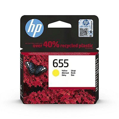 HP Tusz 655 żółty Yellow CZ112AE