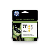 HP Tusz 711 żółty Yellow 3 szt. CZ136A