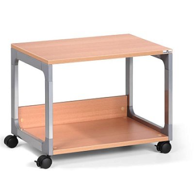 DURABLE Stolik biurowy System 48 srebrny/buk