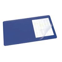 DURABLE Podkład na biurko 530x400 mm z przezroczystą nakładką granatowy