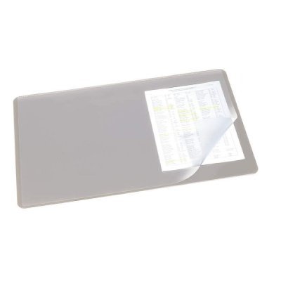 DURABLE Podkład na biurko 530x400 mm z przezroczystą nakładką szary