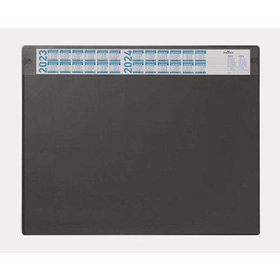 DURABLE Podkład na biurko 650x520 mm z kalendarzem i usuwalną nakładką czarny