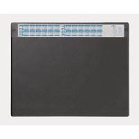 DURABLE Podkład na biurko 650x520 mm z kalendarzem i usuwalną nakładką czarny