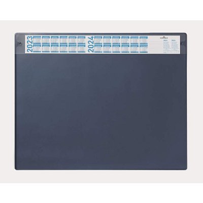 DURABLE Podkład na biurko 650x520 mm z kalendarzem i usuwalną nakładką granatowy