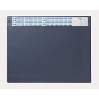 DURABLE Podkład na biurko 650x520 mm z kalendarzem i usuwalną nakładką granatowy
