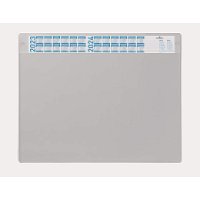 DURABLE Podkład na biurko 650x520 mm z kalendarzem i usuwalną nakładką szary