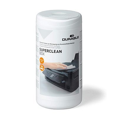 DURABLE Ściereczki do czyszczenia powierzchni plastikowych