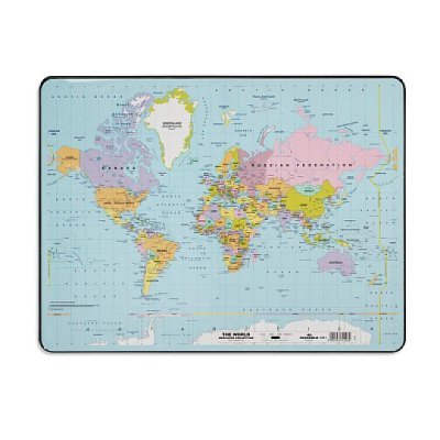 DURABLE Podkład na biurko mm z mapą świata 530x400