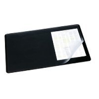 DURABLE Podkład na biurko 530x400 mm z przezroczystą nakładką czarny