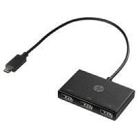 HP Hub Koncentrator podróżny Adapter komputerowy Przejściówka z USB-C na 3x USB-A Z6A00AA