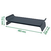 LEITZ Ergo regulowana podstawka pod monitor ciemnoszara + PROMOCJA Feel Good!