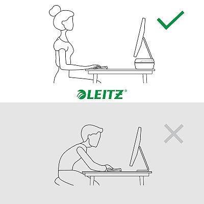 LEITZ Ergo Regulowana podstawka pod monitor jasnoszara + PROMOCJA Feel Good!