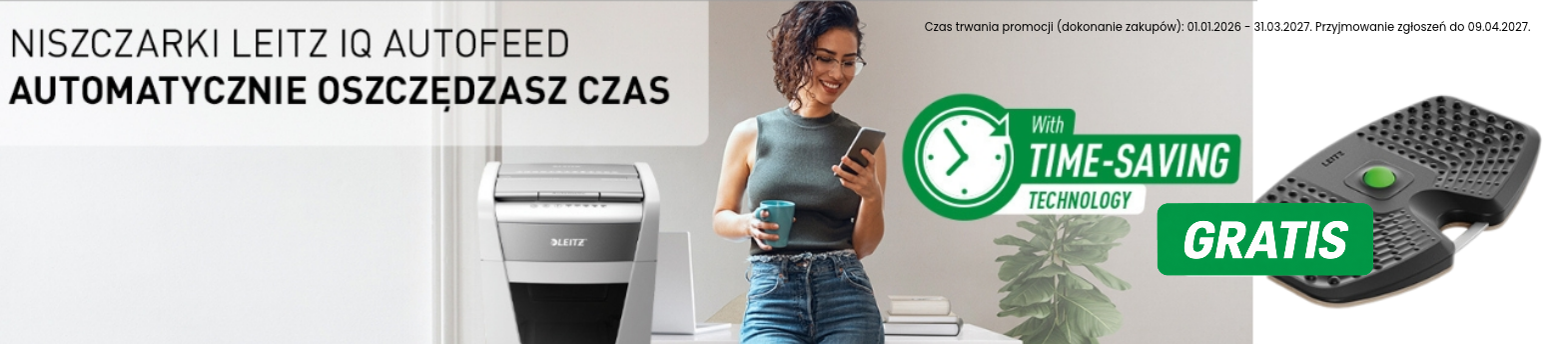 Kup niszczarkę Leitz IQ Autofeed i odbierz prezent!
