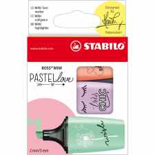 STABILO Boss mini Pastellove Zestaw zakreślaczy pastelowych 3 szt.