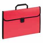 EAGLE Aktówka z przekładkami czerwona z rączką A4