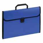 EAGLE Aktówka z przekładkami niebieska z rączką A4