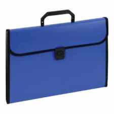 EAGLE Aktówka z przekładkami niebieska z rączką A4