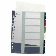 LEITZ Style Przekładki z możliwością nadrukowania tekstu 1-6 PP Maxi