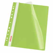 ESSELTE Skoroszyt wpinany A4 zielony w folii po 10 sztuk