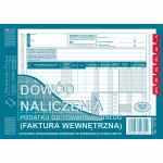MICHALCZYK I PROKOP Faktura wewnętrzna - dowód naliczenia VAT, sprzedaż w netto - druk A5 40 kartek samokopiujących (oryginał + kopia) (do wyczerpania zapasów)