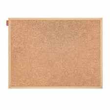 MEMOBE Tablica korkowa z drewnianą ramą 120 x 90 cm