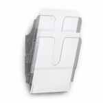 DURABLE Flexiplus Pojemnik na ulotki A4 2 pionowe kieszenie przezroczyste