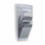 DURABLE Flexiboxx Pojemnik na ulotki 6 przegródek A4 pionowy przezroczysty