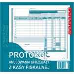 Protokół anulowania sprzedaży z kasy fiskalnej