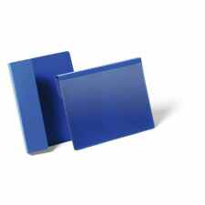 DURABLE Magnetyczna kieszeń magazynowa A5 pozioma 50 szt. niebieska