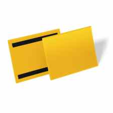DURABLE Magnetyczna kieszeń magazynowa A5 pozioma żółty
