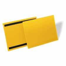 DURABLE Magnetyczna kieszeń magazynowa A4 pozioma żółty