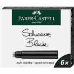 FABER-CASTELL Naboje atramentowe krótkie czarne 6 szt.