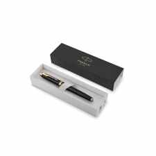 PARKER IM Premium Black Pióro kulkowe czarne ze złotym wykończeniem