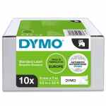 DYMO LM Taśma D1 czarny nadruk na białym tle 9mm x 7m Value pack 10 szt.