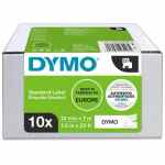 DYMO LM Taśma D1 czarny nadruk na białym tle 12mm x 7m Value pack 10 szt.