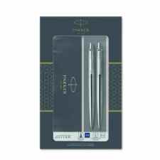 PARKER Jotter Duo Stainless steel CT Zestaw prezentowy długopis + ołówek automatyczny (0,5mm)