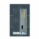 PARKER Jotter Duo Stainless steel GT Zestaw prezentowy długopis + pióro wieczne