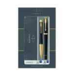 PARKER Urban Duo Matte black GT Zestaw prezentowy długopis + pióro wieczne