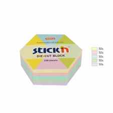 HOPAX Stick’n Sześciokąt Karteczki samoprzylepne pastelowe