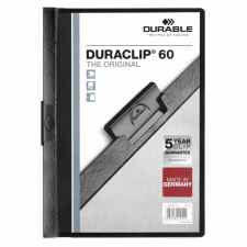 DURABLE Duraclip® Skoroszyt zaciskowy A4 czarny