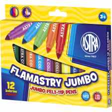 ASTRA Flamastry jumbo 12 kolorów