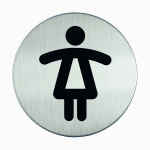 DURABLE Picto Piktogram 'WC dla Pań' Ø 83 mm
