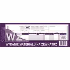 WZ wydanie materiałów na zewnątrz